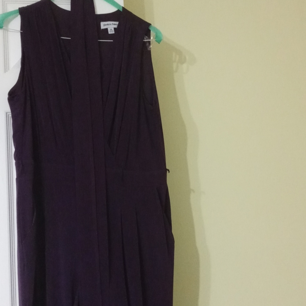 Purple pants suit
